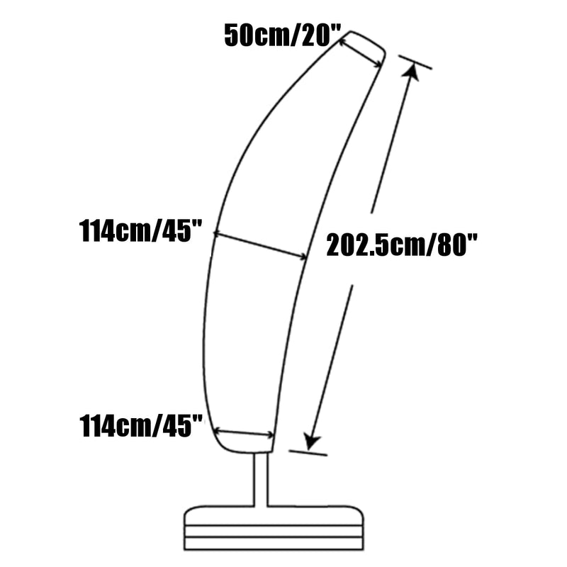 Waterproof Cloth Outdoor Banana Umbrella Cover Shade Garden Weatherproof Patio Cantilever Parasol Rain Cover Accessories