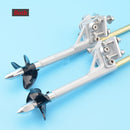 Eje de Cable flexible todo en uno de 4mm, unidad izquierda/derecha, tuerca de apoyo para perro, junta de plástico, tubo de latón y soporte Stinger Drive para Rc