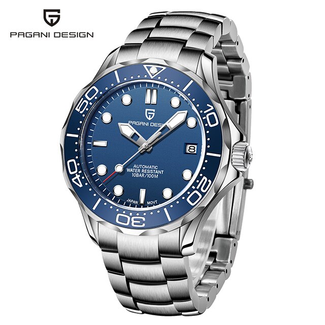 PAGANI DESIGN Top brand 2022 Men automatic watch Fashion 007 men mechanical watches Curved sapphire mirror Waterproof clock NH35
