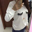2021 new women hoodies sweatshirt o-neck long sleeve women white cotton hoodies spring autumn cloting