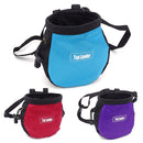 Bolsa de tiza para escalada en roca con cinturón y bolsillo con cremallera para Fitness GYM Levantamiento de pesas Caza Boulder Magnesia Saco Color negro