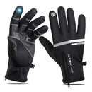 WEST BIKING Bike Touch Screen Gloves Winter Thermal Windproof Warm Full Finger Gloves For Cycling Men Waterproof Bicycle Gloves