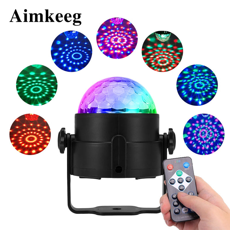 Led Disco Light Stage Light Automatic sound activation rotating remote control disco lamp Laser projector ballroom effect light