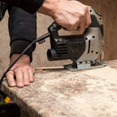 DEKO Jig Saw Electric Home Power Tools Miter Saw Machine DKJS80Q1 Laser Variable Speed with Metal Guide Ruler,Blade,Allen Wrench