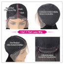 13x1 T Part Lace Wig Straight Human Hair Wigs Short Bob Wig Pre plucked Bleached Knots Remy Brazilian Hair Wigs 150 Density