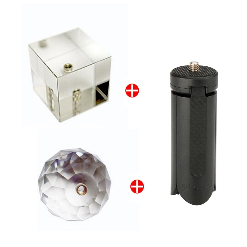 Bola de cristal para fotografía DIY, Bola de foto mágica de cristal óptico con efecto de brillo de 1/4 pulgadas, accesorios decorativos para estudio de fotografía