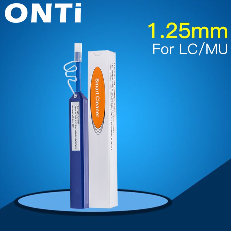 ONTi One-Click Cleaner Optical Fiber Cleaner Pen Cleans 2.5mm SC FC ST and 1.25mm LC MU Connector Over 800 Times