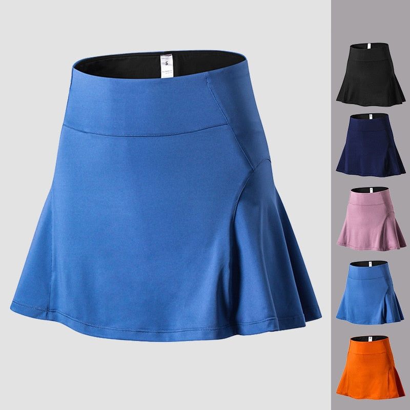 Women&#39;s Short Skirt with Pockets High Waist Dress Skirt Shorts Underpants for Badminton Tennis Sports Uniform Girl&#39;s Golf Wear