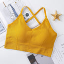 Women Cross Strap Sports Bra Push Up Sport Bra Top Yoga Gym Crop Top Brassiere Femme Fitness Top Sport Bh Breathable Bra