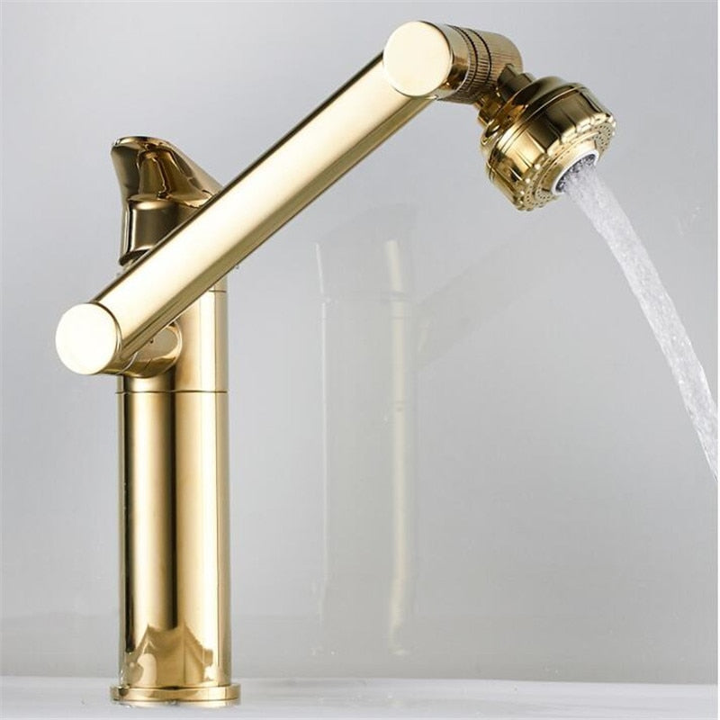 Tuqiu Multifunction Bathroom Faucet Gold Sink Faucet Hot Cold Water Mixer Crane Antique Bronze Deck Mounted Universal Water Taps