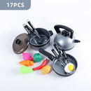 Kids Pretend Play Toy Mini Kitchen Toys Cookware Pot Pan Simulation Kitchen Utensils Cooking Toys For Boys
