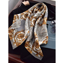 Fabulous Print 100% Twill Silk Scarf Shawl Womens Fashion Head Scarves Hijab 88*88cm