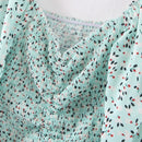 2020 New Package Hips Dot Print Long sleeve Dress Elegant Women Lacing up Elastic Ruched Mid Long Party Dresses Slim fit Vestido