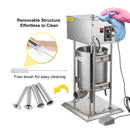 VEVOR 10L 12L 15L 20L 25L 30L Electric Sausage Stuffer Filler Vertical Stainless Steel Production Machine for Hot Dog Bratwurst