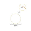 10-40cm Gold Metal Ring Flower Wreath Garland Weeding Decoration for Weddings Bridal Shower Home Party Decoration Catcher Hoops