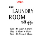 Laundry Room Washing Quotes And Signs Wall Sticker Decoration For Washing Room WC And Toliet Sticker Decor Accessories