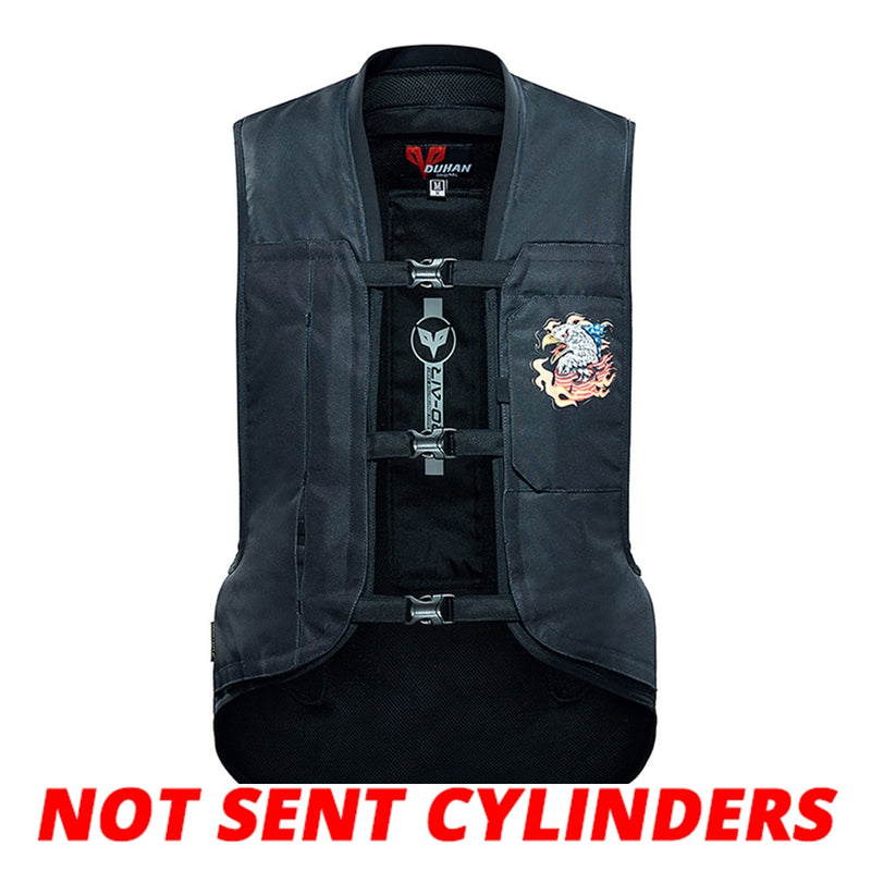 DUHAN New Motorcycle Air-bag Vest Motorcycle Jacket Moto Racing Professional Advanced Air Bag System Motocross Protective Airbag