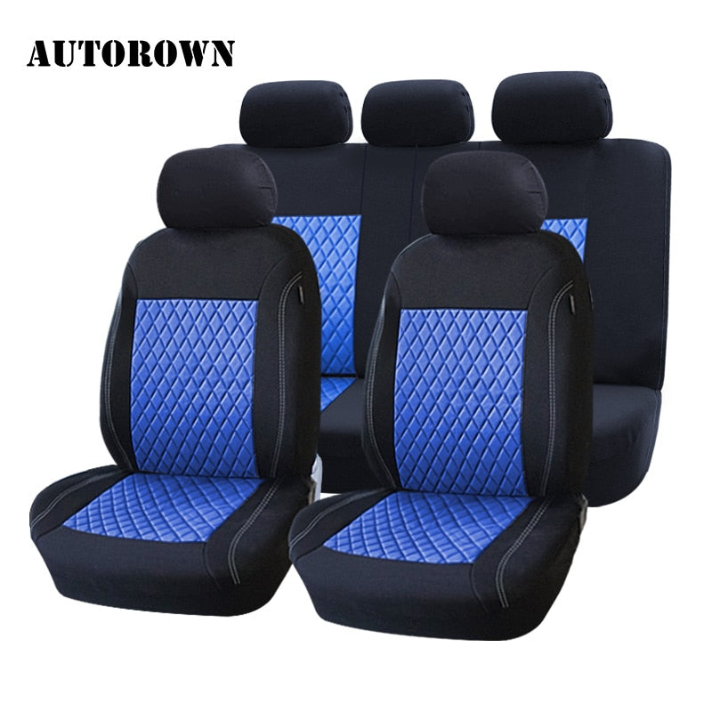 AUTOROWN Car Seat Cover Universal For Toyota BMW KIA Honda Polyester Automobiles Seat Covers Interior Accessories Seat Protector