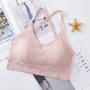 Women Cross Strap Sports Bra Push Up Sport Bra Top Yoga Gym Crop Top Brassiere Femme Fitness Top Sport Bh Breathable Bra
