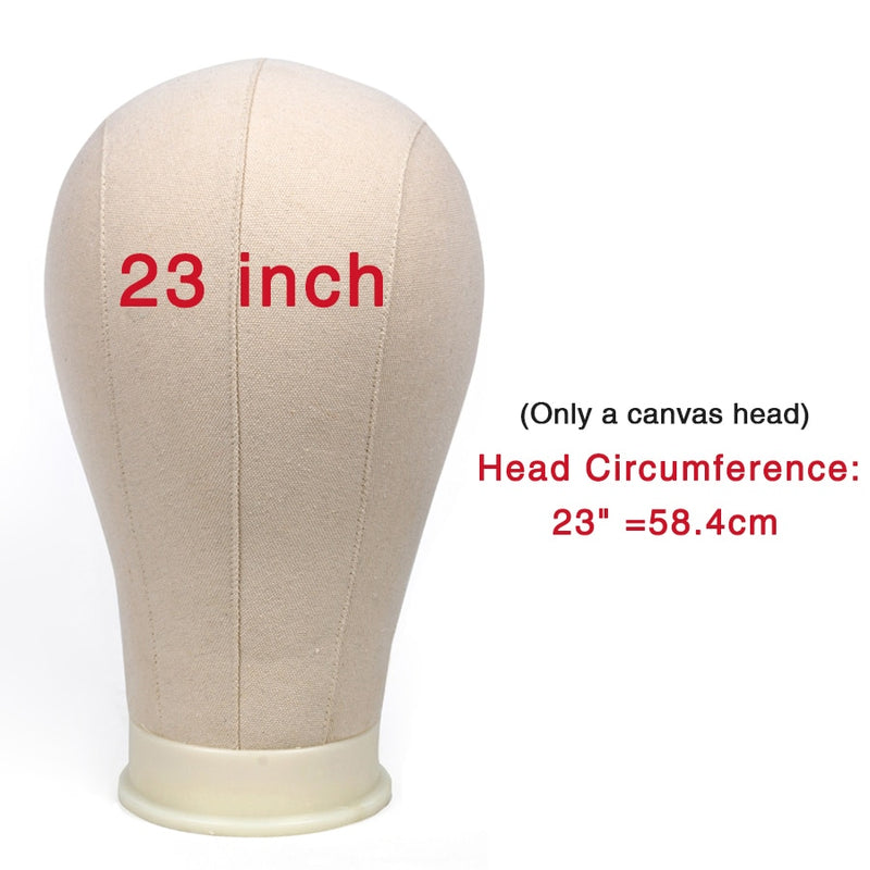 Alileader Training Mannequin Head Canvas Block Head Display Styling Mannequin Manikin Head Wig Stand Free Holen Sie sich T-Nadelhalter