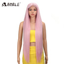 Noble Cosplay Wigs For Black Women Straight Synthetic Lace WIg 38 Inch Ombre Blonde Lace Wig Cosplay Blonde Synthetic Lace Wig