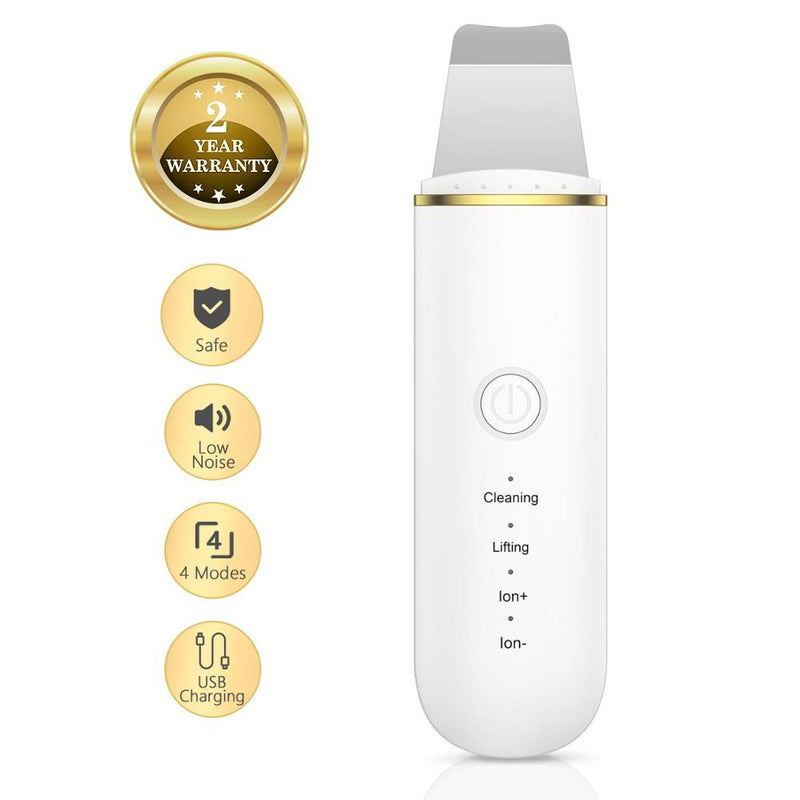 Facial Cleansing Ultrasonic Skin Scrubber Deep Cleansing Facial Cavitation Peeling Cleansing Scraper to Remove Keratin Skin Care