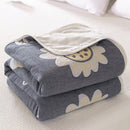 New 6 Layer 100% Cotton Gauze Baby Blankets Baby Muslin Swaddle for Newborn Soft Breathable Small Quilt Knee Blanket Bath Towel