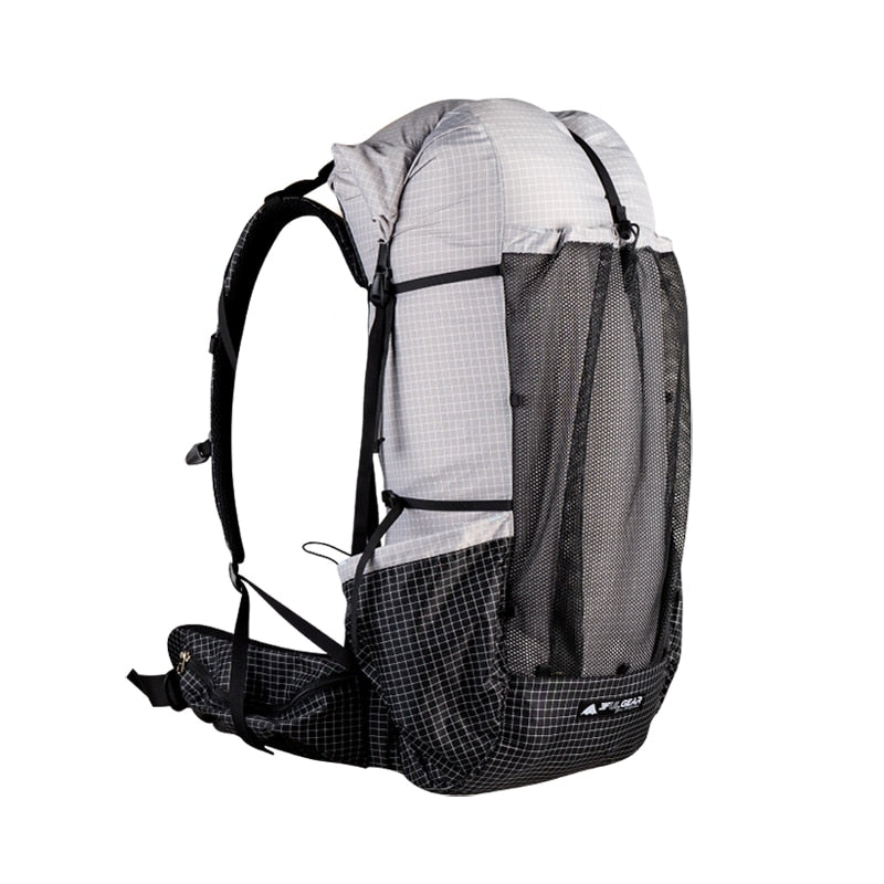 3F UL GEAR Qi Dian Pro Mochila de senderismo Paquete de camping ultraligero Mochila de viaje Mochilas de trekking 46 + 10L