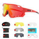 MTB Bike Eyewear Man Woman Cycling Sunglasses Uv400 Polarized Bicycle Glasses Sports Racing Riding Goggles Ciclismo 1 Lens