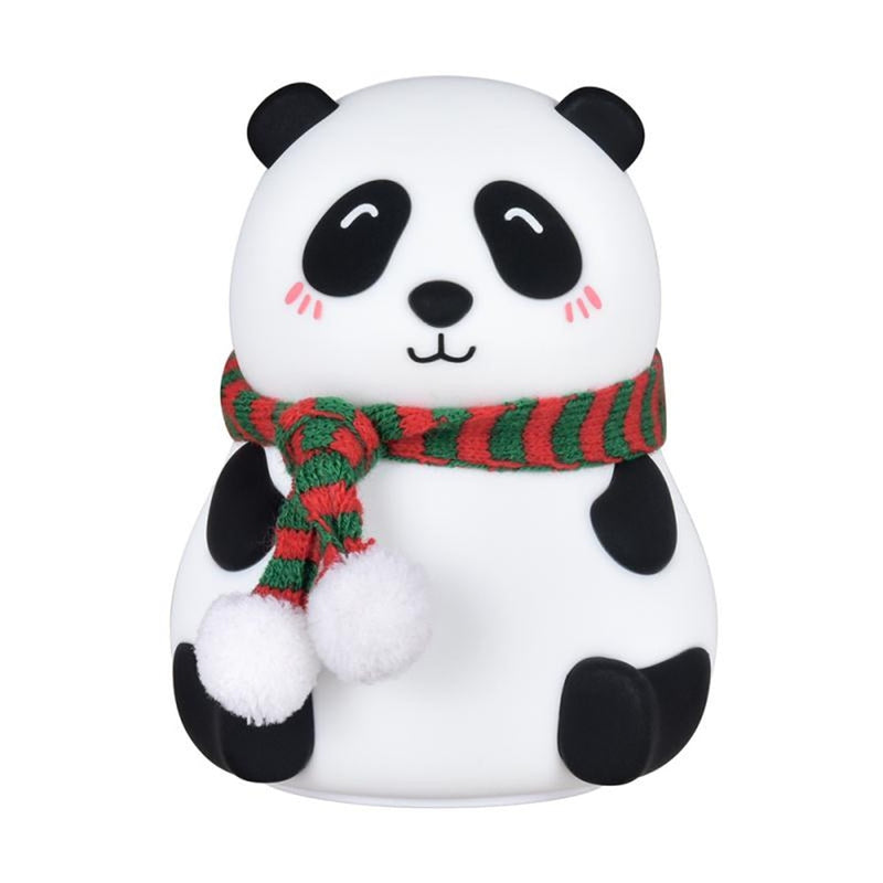 Panda Dog LED Night Light Touch Sensor Colorful USB Rechargeable Bedroom Silicone Animal Lamp for Children Baby Christmas Gift