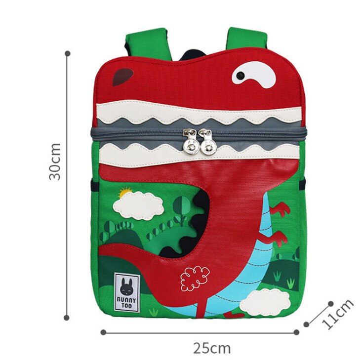 Kid Unicorn Rucksack Cute 3D Cartoon Dinosaurier Anti-Lost Kindergarten Orthopädische Schultasche für Mädchen Kinder Mochila Bookbag