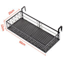 Hanging Rack Organizer Flower Pot Storage Basket Rack Closet Holders Balcony Rail Planter Shelf Fence Railing Flower Pots Holder