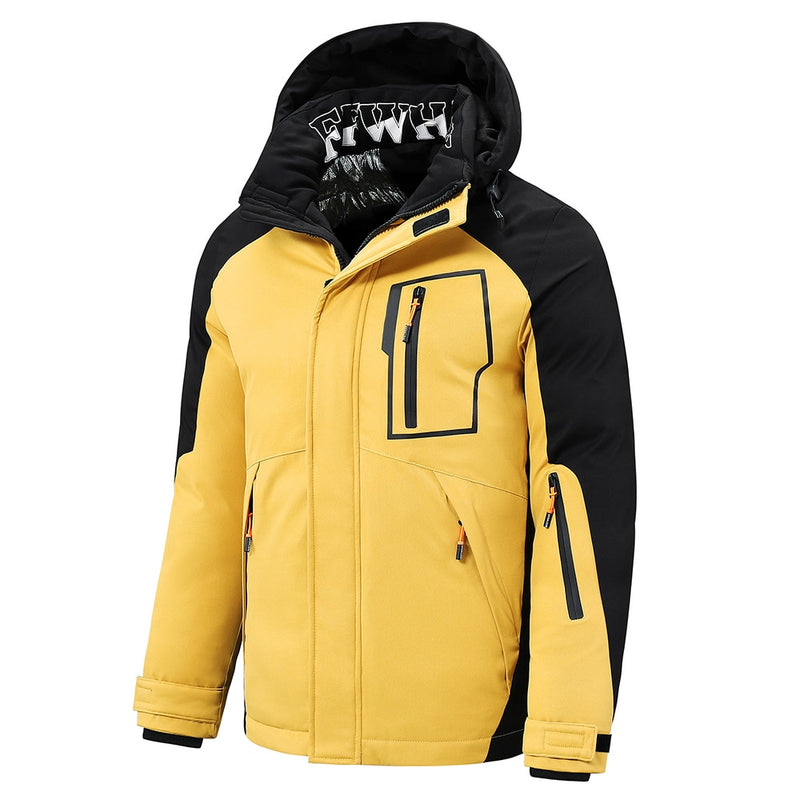 5XL Männer 2022 Winter Neue Outwear Dicke Warme Parkas Jacke Mantel Männer Lässige Winddichte Taschen Abnehmbare Mit Kapuze Parkas Jacke Männer