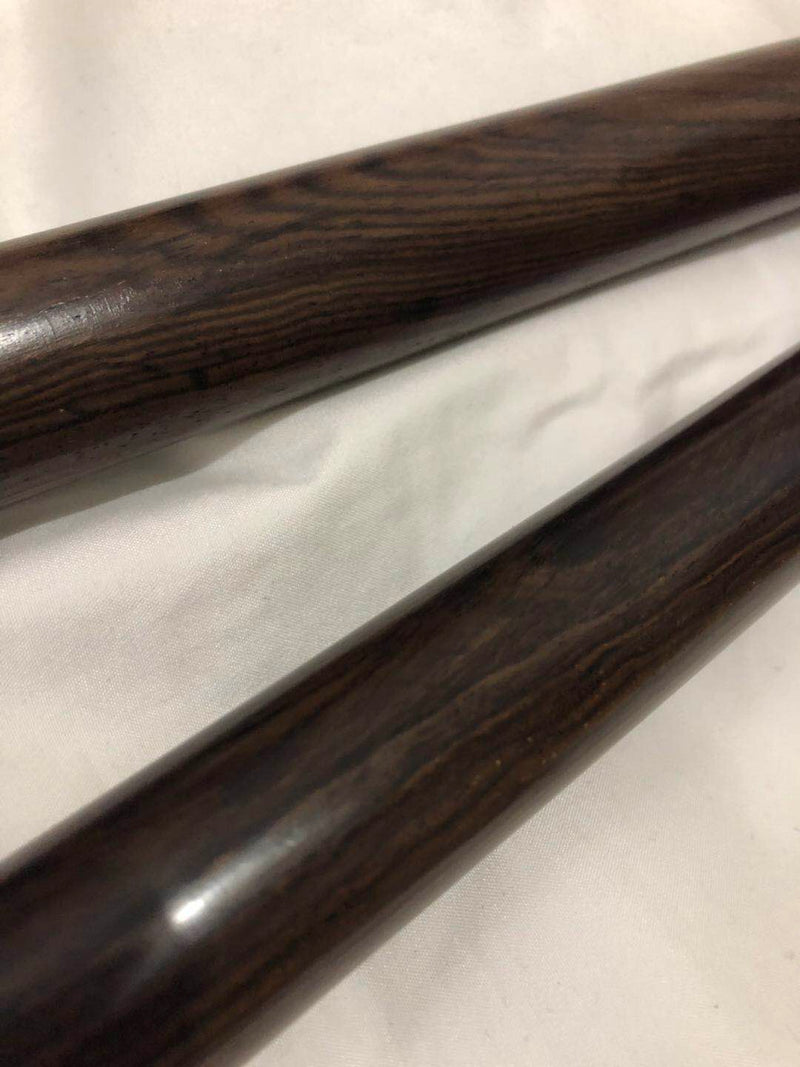 Hot selling Black Ebony Hardwood Shaolin Wushu Sticks Kung Fu Sticks Hardwood Escrima Sticks strong durable wood sticks