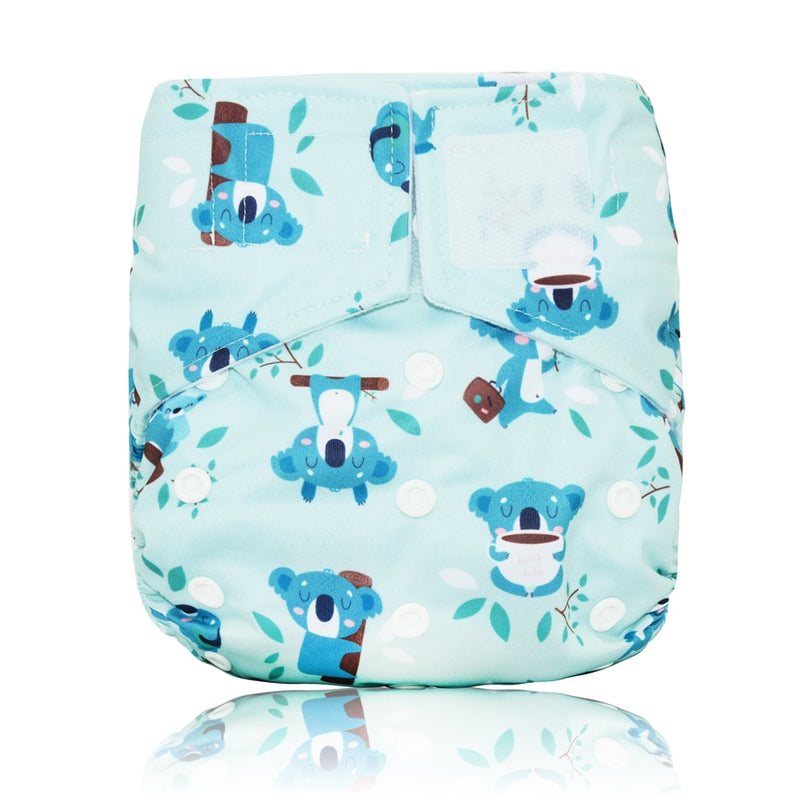 Miababy Hook&Loop OS Pocket Cloth Diaper,with one pockets,waterproof and breathable,for 3-15 kg baby