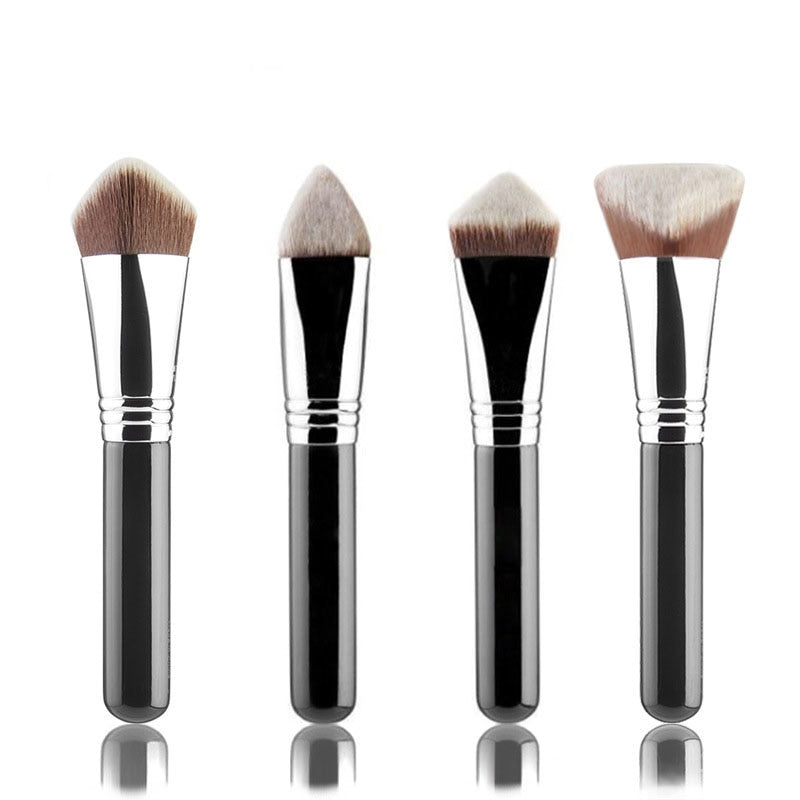 1pcs Fashion High Quality Face Makeup Brush Shaped Creative Copper Tube Foundation Brush Professional Beauty Tools