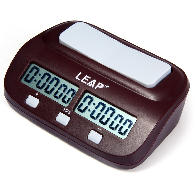 LEAP Digitale Professionelle Schachuhr Count Up Down Timer Sport Elektronische Schachuhr I-GO Wettkampf-Brettspiel-Schachuhr