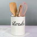 Kitchen Utensils Jars Tableware Cooking Tools Storage Can Cosmetic Brush Organizer Box Scandinavian Home Round No Lid Metal Jar