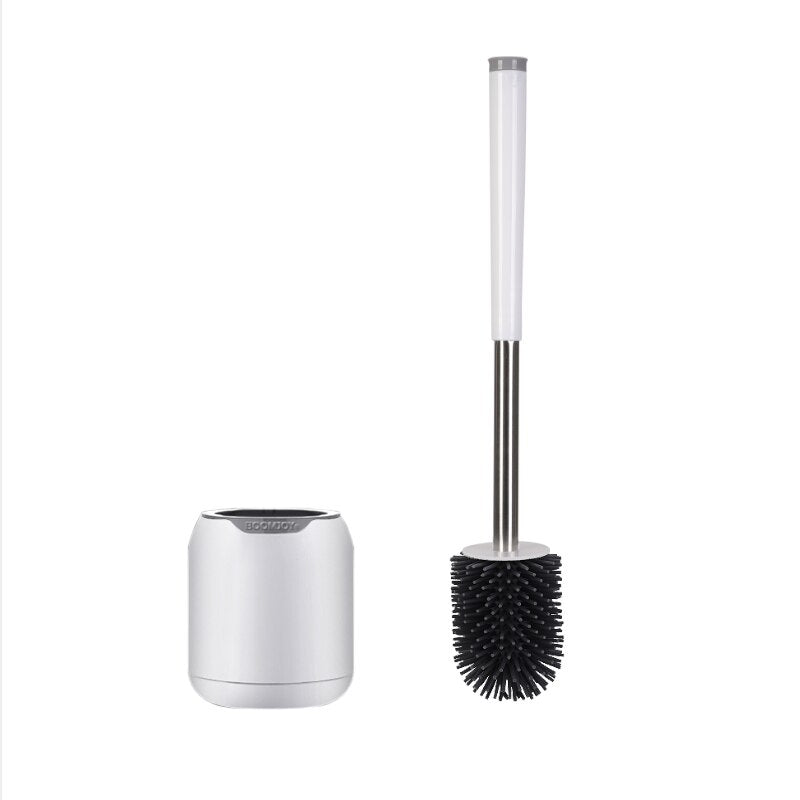 Eyliden TPR Toilet Brush Rubber Head Holder Cleaning Brush For Toilet Wall Hanging Floor Bathroom Cleaning Tools with Tweezers