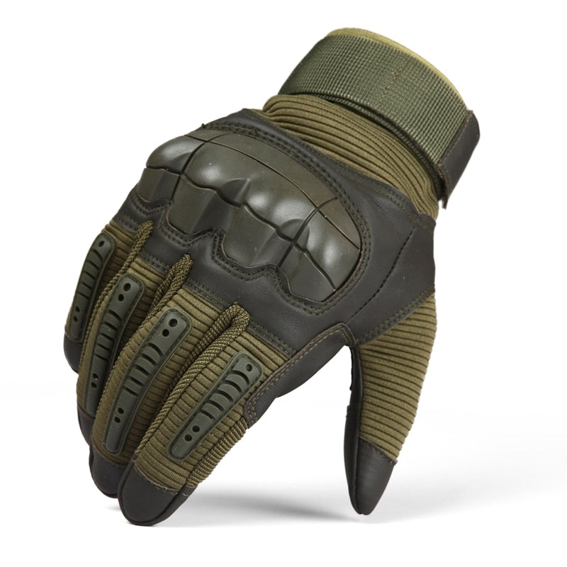 Guantes tácticos militares para hombres, nudillos duros, ejército, Paintball, Airsoft, disparar, combate, antideslizantes, guantes de motocicleta, pantalla táctil sin dedos