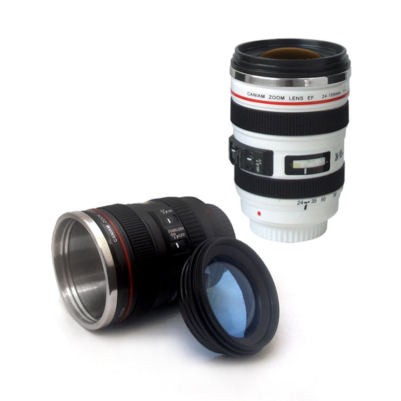 Free shipping coffee mug 24-105mm 1:1 camera lens SIX generation of creative emulation mug (with lid)