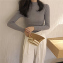 Women Pullovers Sweater Autumn Winter Turtleneck Knitted Sweater Women Tops Long Sleeve Short Slim Sweater Girls