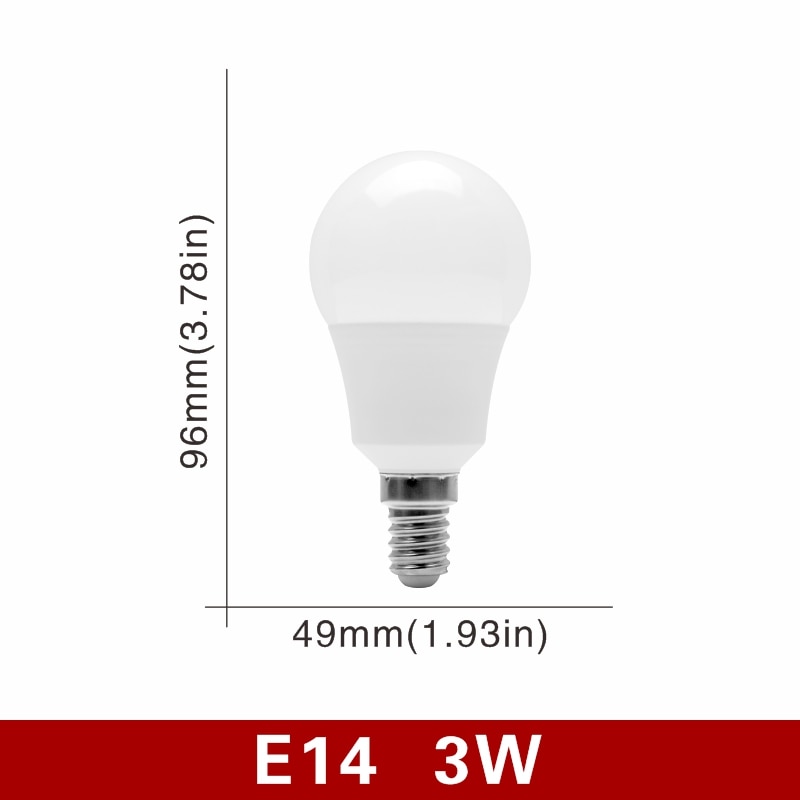 4pcs/lot LED Bulb E27 E14 20W 18W 15W 12W 9W 6W 3W Lampada LED Light AC 220V Bombilla Spotlight Lighting Cold/Warm White Lamp