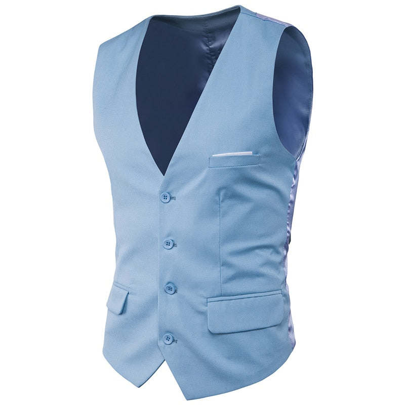 Black Suit Vest Waistcoat Men 2020 Brand New Slim Fit V Neck Dress Vests Mens Formal Business Wedding Tuxedo Chaleco Hombre 6XL