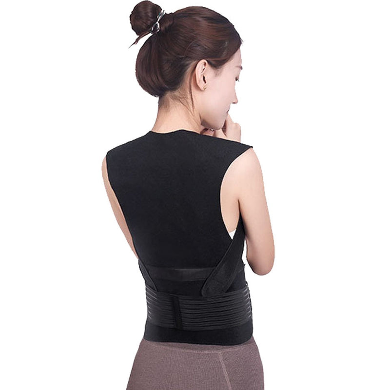 Turmalin selbsterwärmende Bandage Stützgürtel Rückenhaltung Korrektor Wirbelsäule Rücken Schulter Lendenwirbelsäule Haltungskorrektur