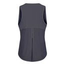 SHINBENE Back Mesh Patchwork Sport Vest Women Loose Fit Solid Yoga Fitness Vest Breathable O-neck Gym Athletic Tank Tops XS-XL