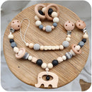 1 Juego de sonajeros para cochecito de bebé, cuna colgante de elefante de dibujos animados, Clip de madera para cochecito de bebé, campana colgante para cuna, juguetes para regalos de cumpleaños infantiles