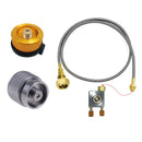 Estufa de Gas para exteriores, estufa de Camping, adaptador de recarga de propano, quemador LPG, acoplador de tanque de cilindro plano, adaptador de contenedor, ahorra tubo de Metal