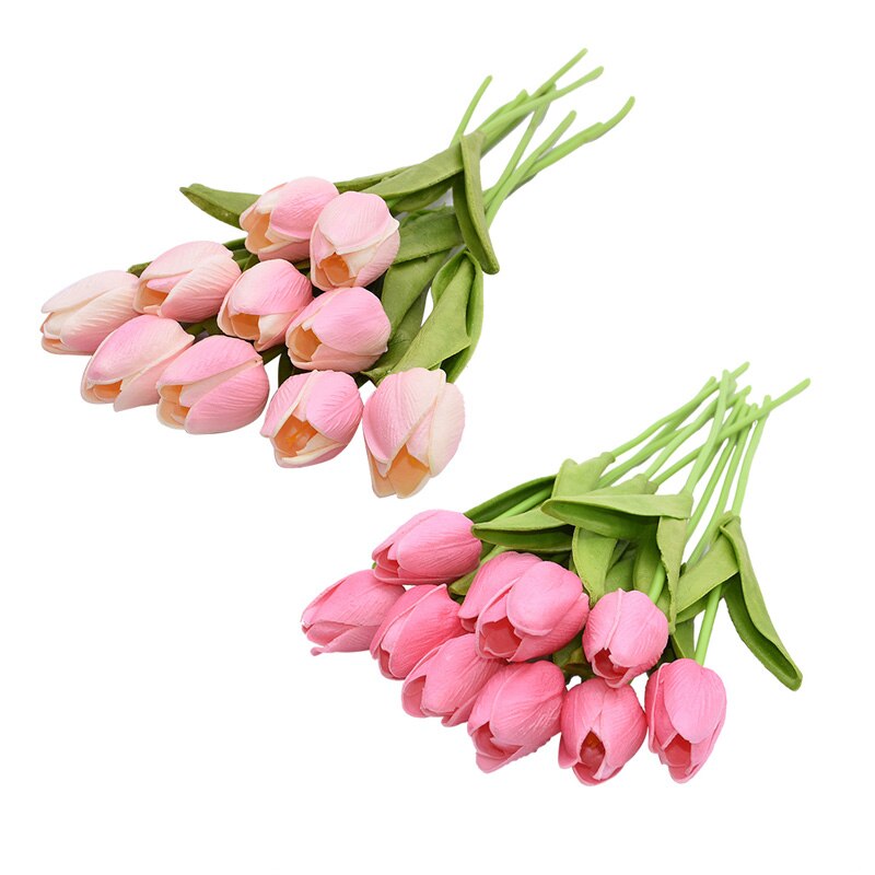 20pcs Mix Tulip Artificial Flower Real Touch Artificial Bouquet Fake Flower for Wedding Decoration Flowers Home Garden Decor