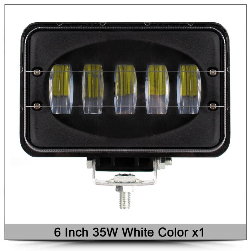 6D-Linse 6-Zoll-Quadrat-LED-Arbeitslicht für Anhänger 4WD ATV SUV UTV-LKWs 4x4 Offroad-Traktor-Arbeitsfahrlicht-Scheinwerfer